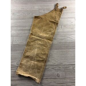 Filson Single Tin Cloth Chap Brown Waxed Cotton Hunting Brush Leg 35 Inch 337